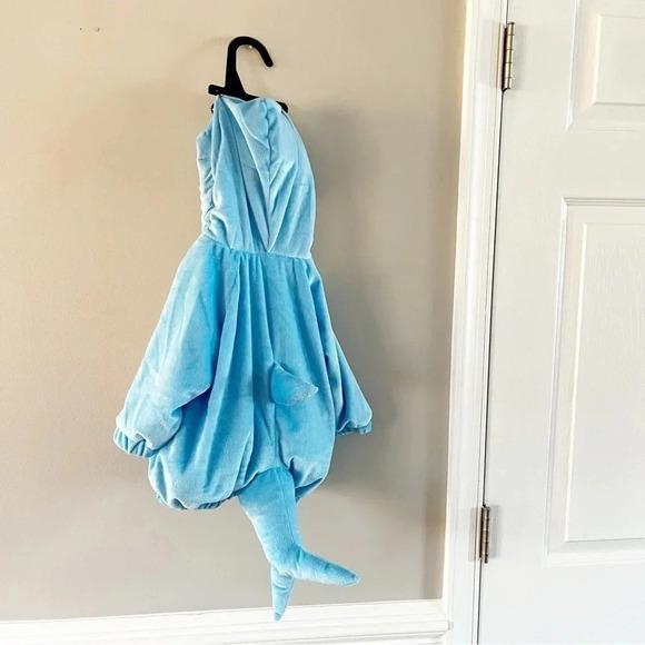 NWT Infant Shark Costume Baby Blue Shark Dress Up 6-12mo Halloween Pretend Play - Picture 4 of 4